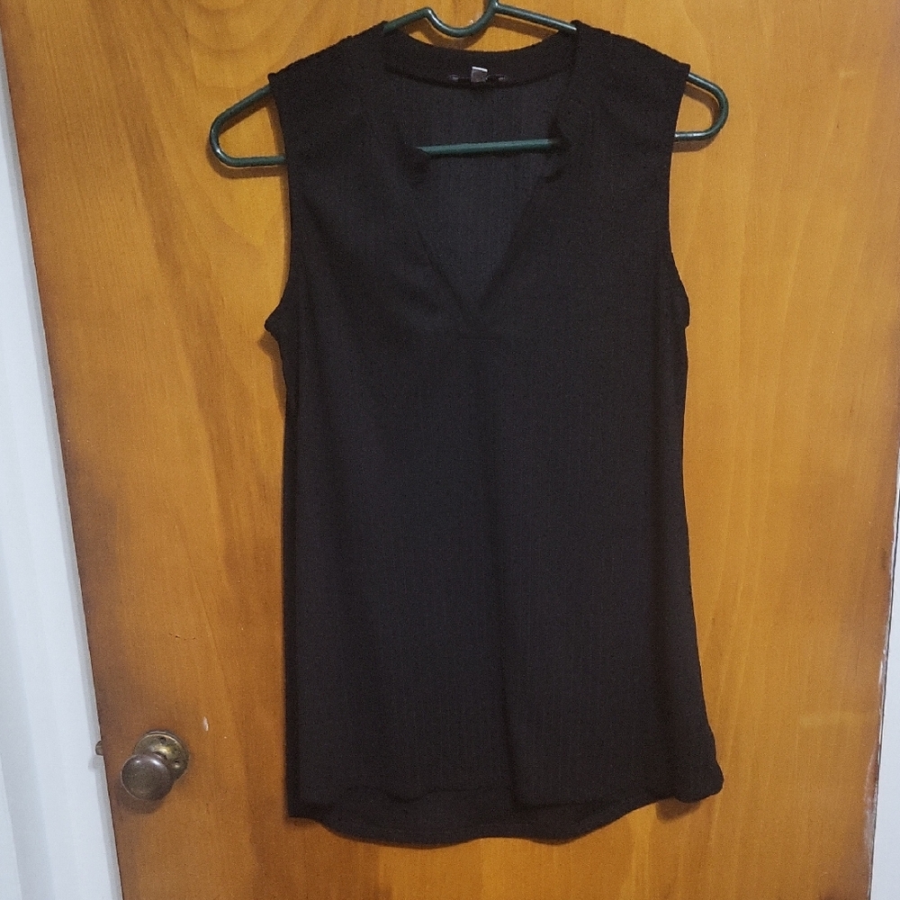White Birch Black Tanktop Womens Size Small